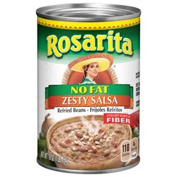 Rosarita Refried Zesty Salsa Beans 16 oz