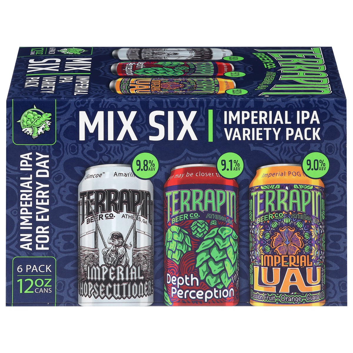 slide 2 of 4, Terrapin Beer Co. Imperial IPA Mix Six Beer Variety Pack 6 - 12 oz Cans, 6 ct