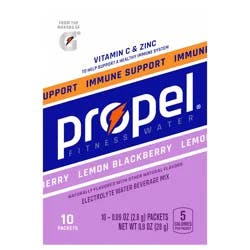 Propel Electrolyte Water Beverage Mix, Immune Support, Lemon Blackberry