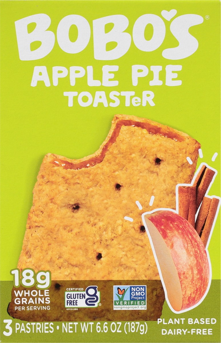 slide 9 of 12, Bobos Oat Bars Pastry Apple Pie 3Pk, 3 ct