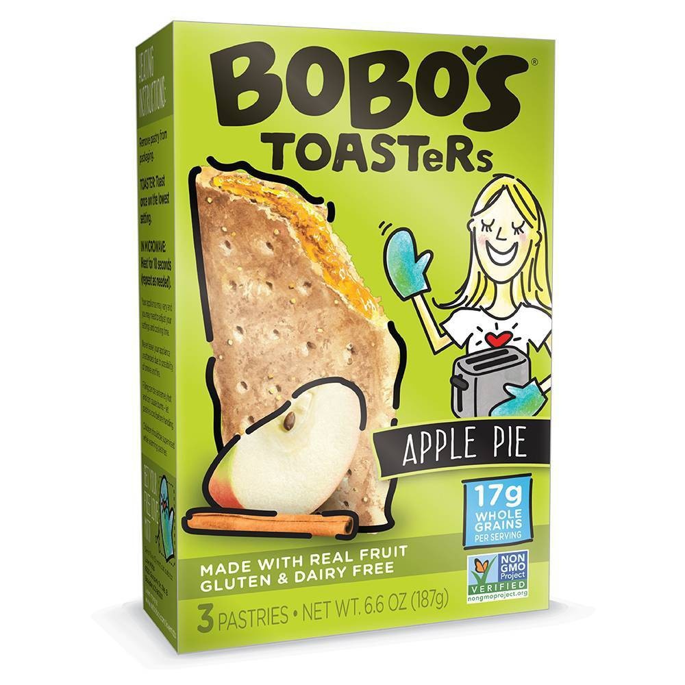 slide 1 of 4, Bobo's Oat Bars Bobo's Gluten Free Apple Pie Toaster Pastries, 6.6 oz
