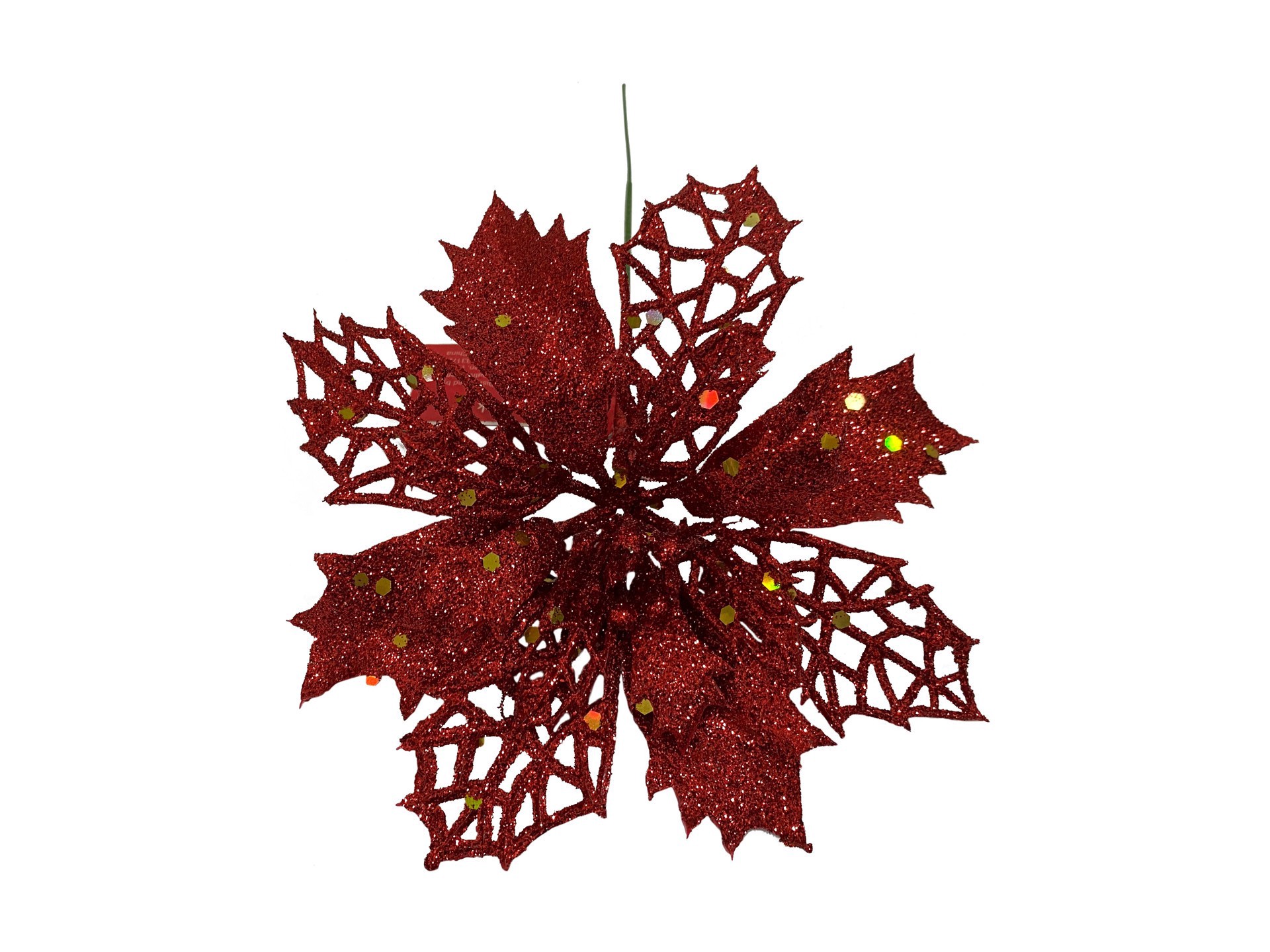 slide 1 of 1, 7In Glitter Tree Pick Red, 1 ct