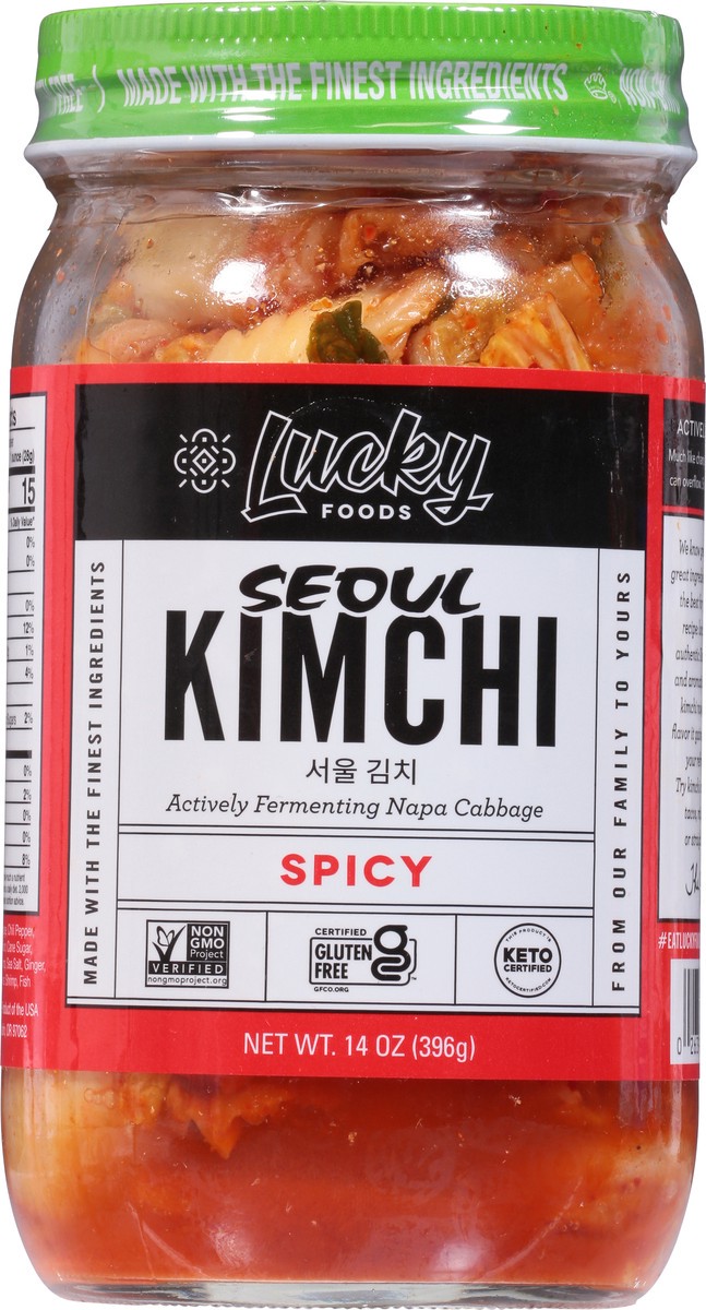 slide 8 of 9, Lucky Foods Seoul Spicy Kim Chi, 14 oz