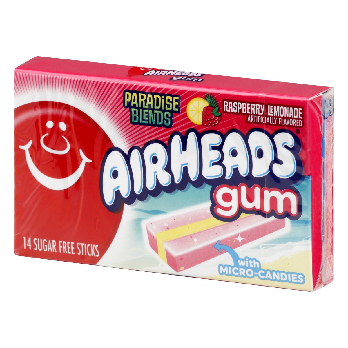 slide 3 of 10, Airheads Gum Raspberry Lemonade, 12 ct