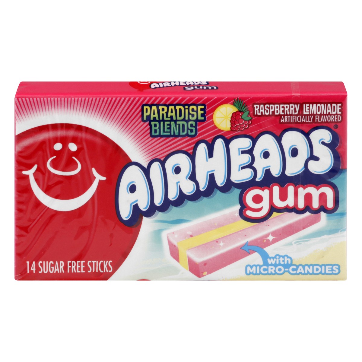slide 1 of 10, Airheads Gum Raspberry Lemonade, 12 ct