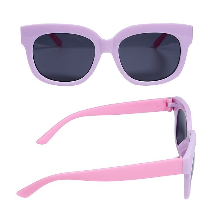 slide 1 of 1, On The Verge Square Frame Sunglasses - Purple/Pink, 1 ct