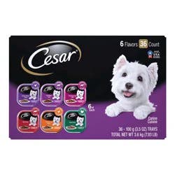 Cesar Classic Loaf in Sauce Meaty Selects Canine Cuisine 36 - 3.5 oz Trays