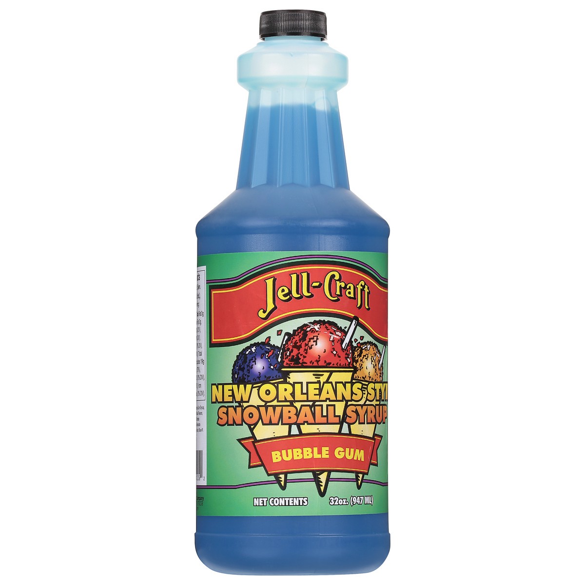 slide 3 of 11, Jell-Craft New Orleans Style Bubble Gum Snowball Syrup 32 oz, 32 oz