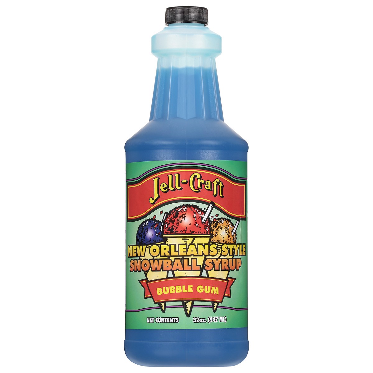 slide 6 of 11, Jell-Craft New Orleans Style Bubble Gum Snowball Syrup 32 oz, 32 oz