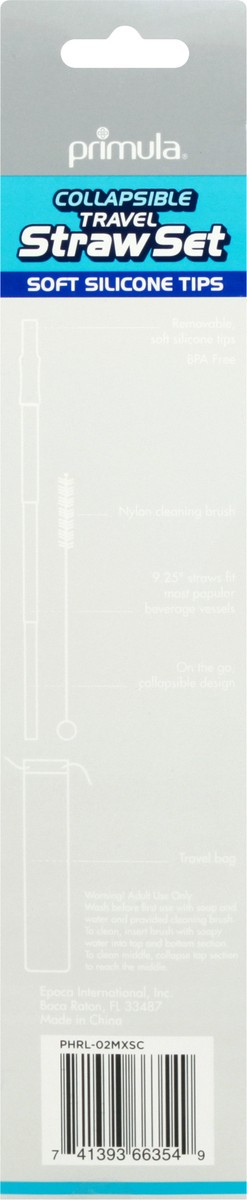 slide 3 of 10, Primula Collapsible Travel Straw Set 1 ea, 1 ea