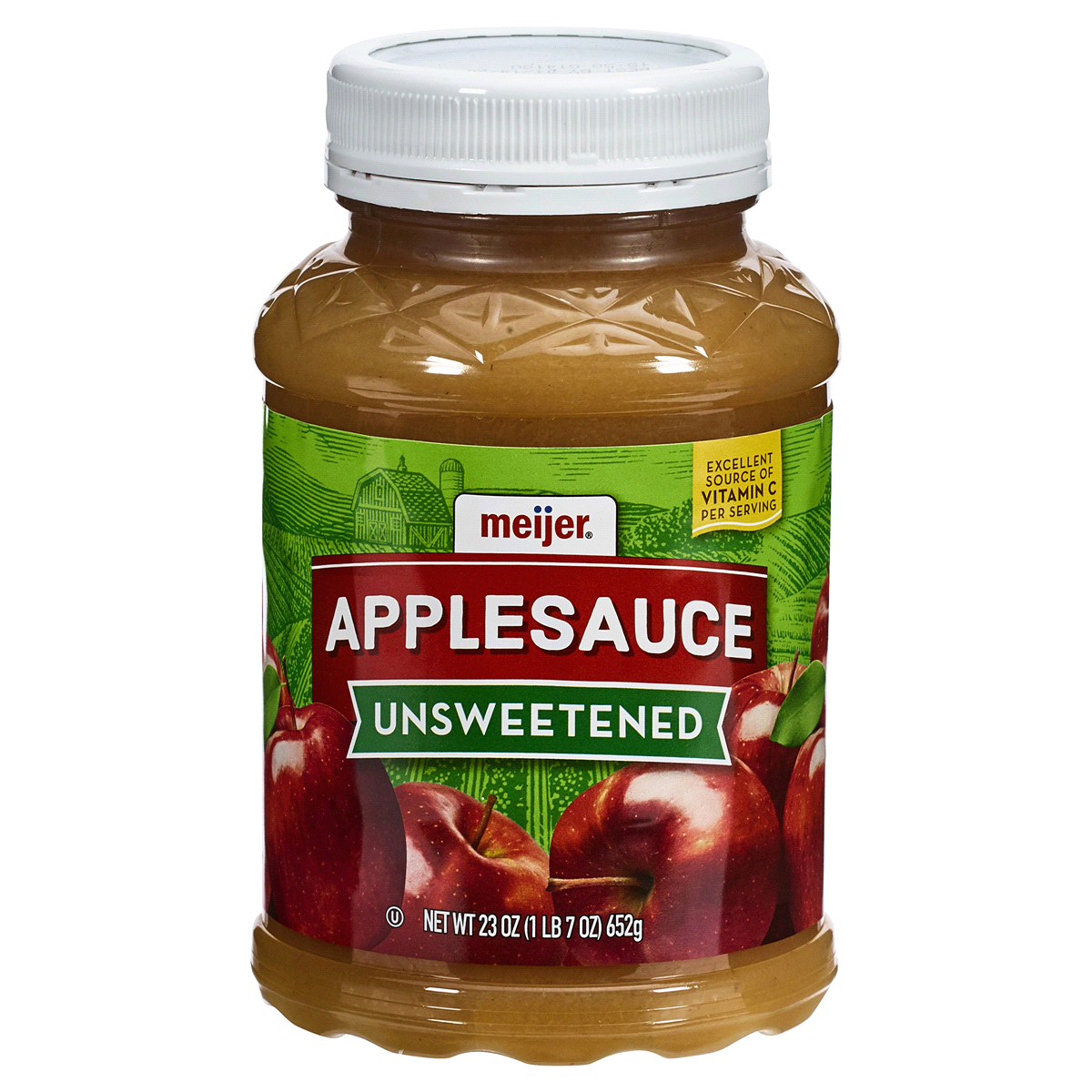 slide 1 of 13, Meijer Unsweetened Applesauce, 23 oz