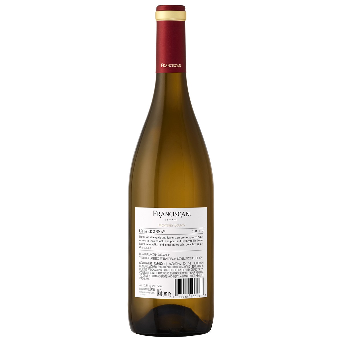 slide 2 of 3, Franciscan Chardonnay, 750 ml