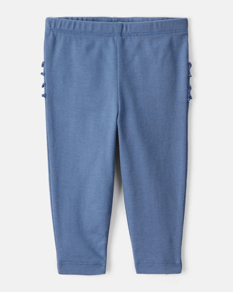 slide 2 of 5, Carter's Baby Girl 2-Pack 100% Cotton Pull-On Pants - Blue/Pink Pink/Blue 9M, 1 ct