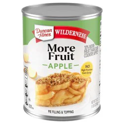 Duncan Hines Wilderness More Fruit Apple Pie Filling and Topping, 21 oz.