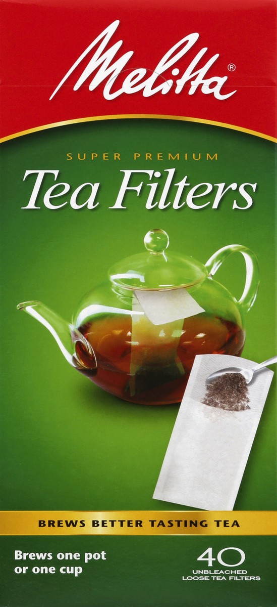 slide 4 of 4, Melitta Tea Filters 40 ea, 40 ct