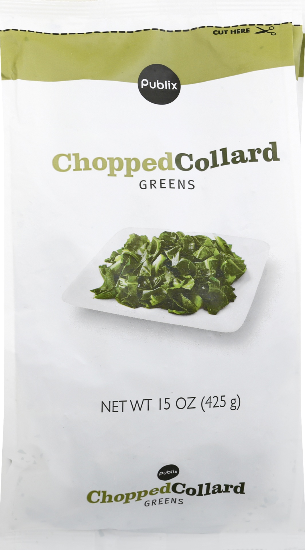 slide 1 of 1, Publix Chopped Collard Greens, 15 oz