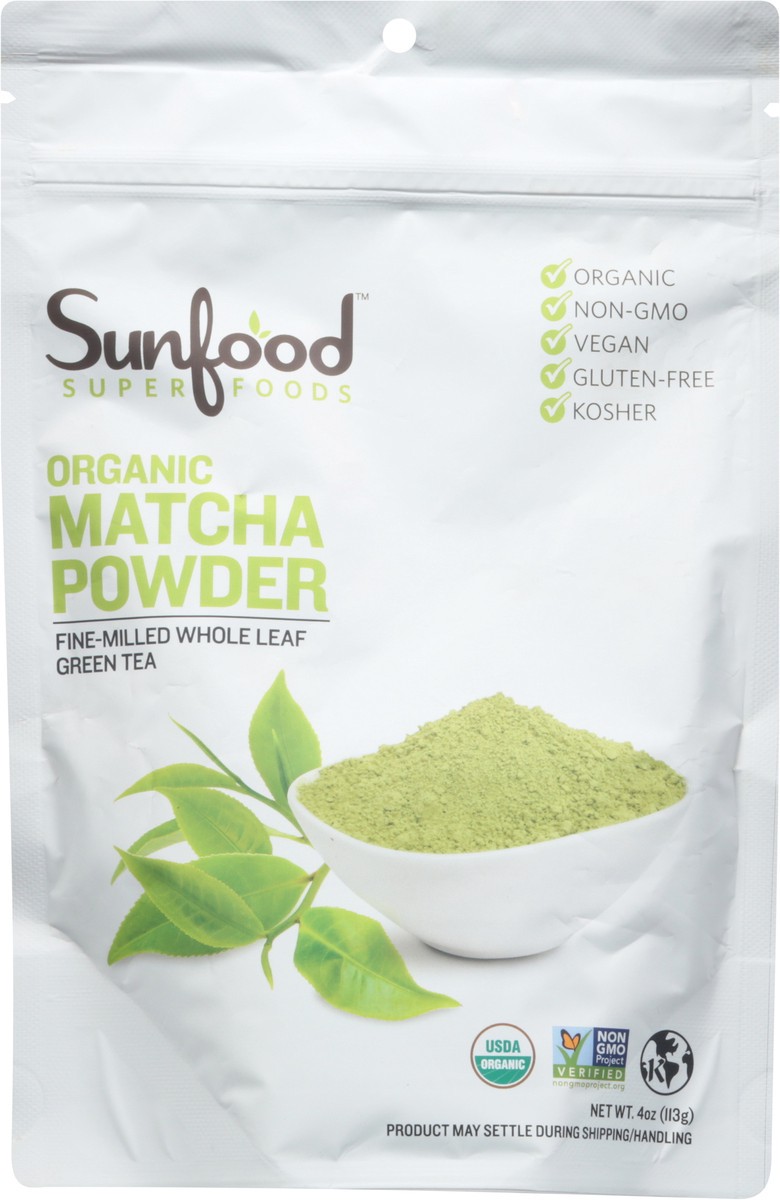 slide 4 of 12, SunFood Superfoods Organic Matcha Powder - 4 oz, 8 oz