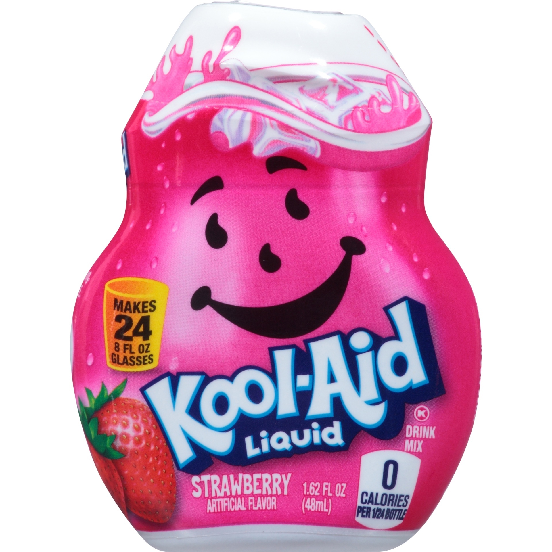 slide 1 of 1, Kool-Aid Strawberry Liquid Drink Mix, Caffeine Free Bottle, 1.62 fl oz