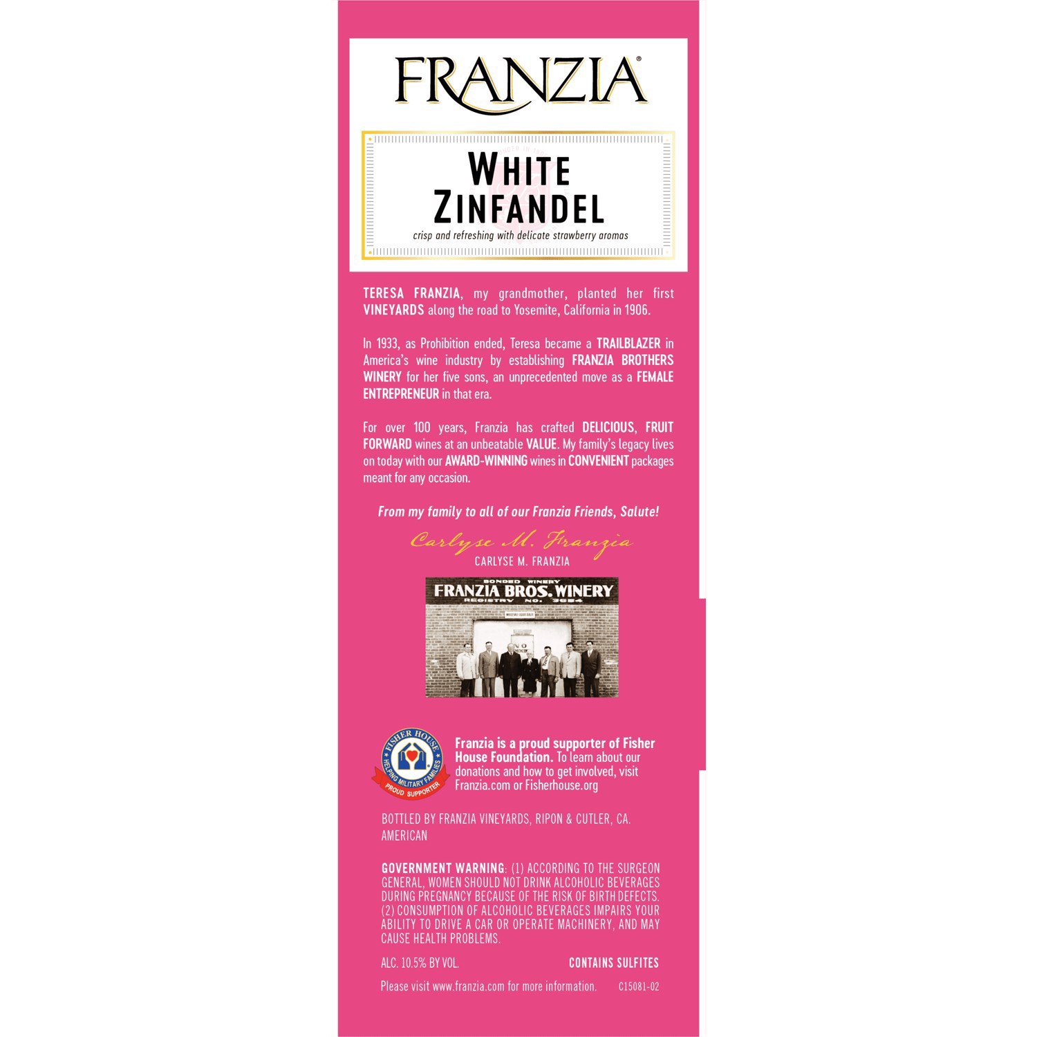 slide 6 of 8, Franzia White Zinfandel, 101.44 fl. oz