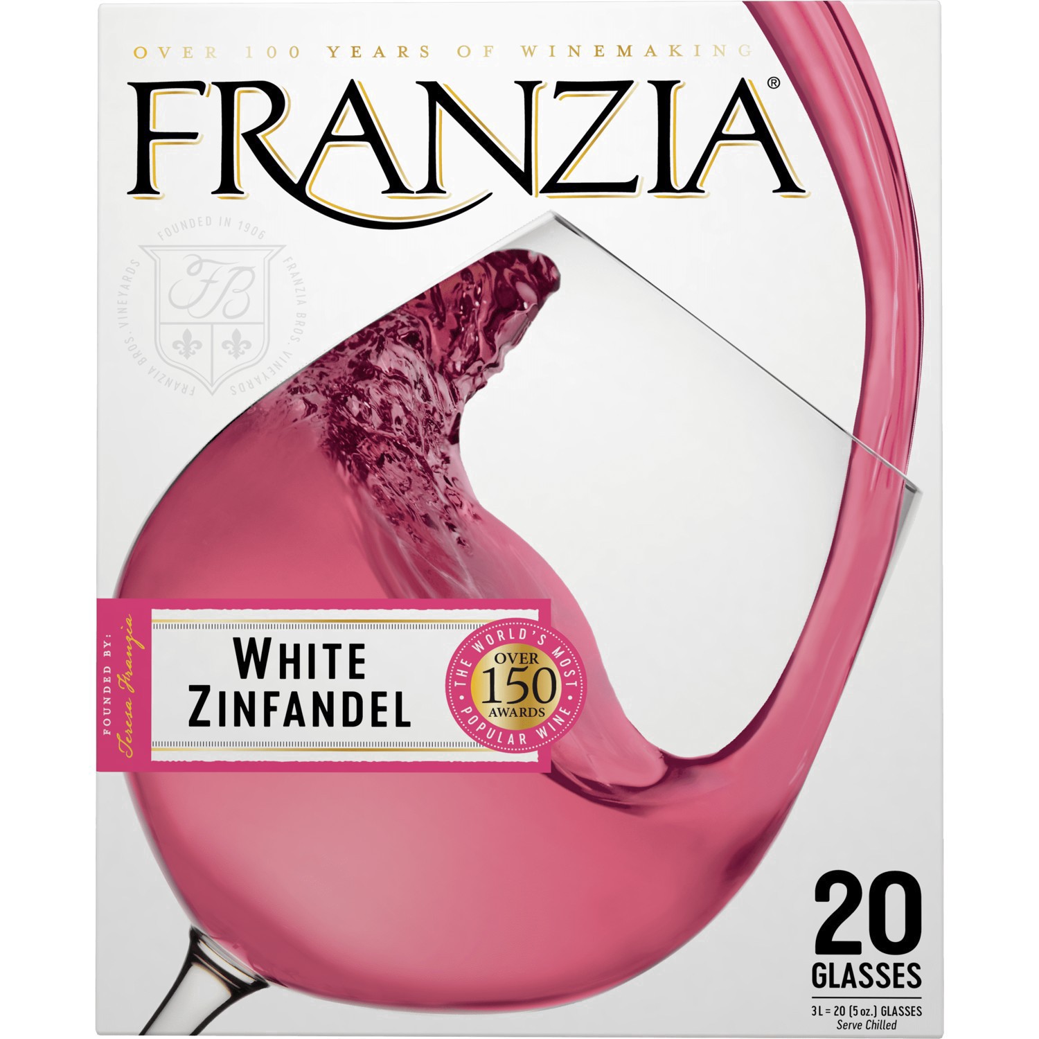 slide 7 of 8, Franzia White Zinfandel, 101.44 fl. oz