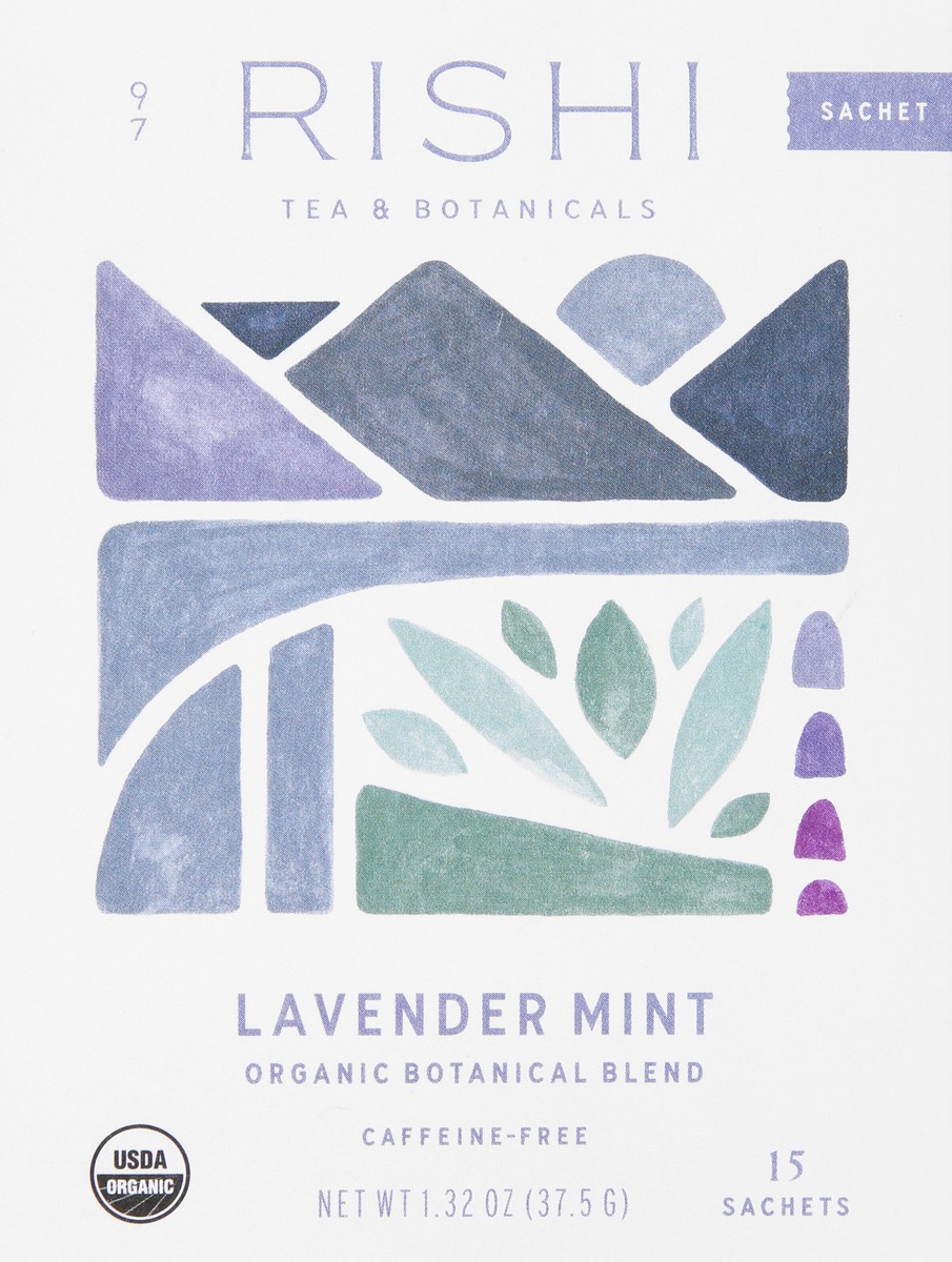 slide 6 of 9, Rishi Organic Lavender Mint Caffeine Free Tea - 15 ct, 15 ct