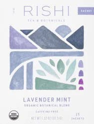 Rishi Organic Lavender Mint Caffeine Free Tea - 15 ct