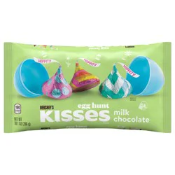 Hershey's Kisses Milk Chocolate Egg Hunt, Easter Candy Bag, 10.1 oz