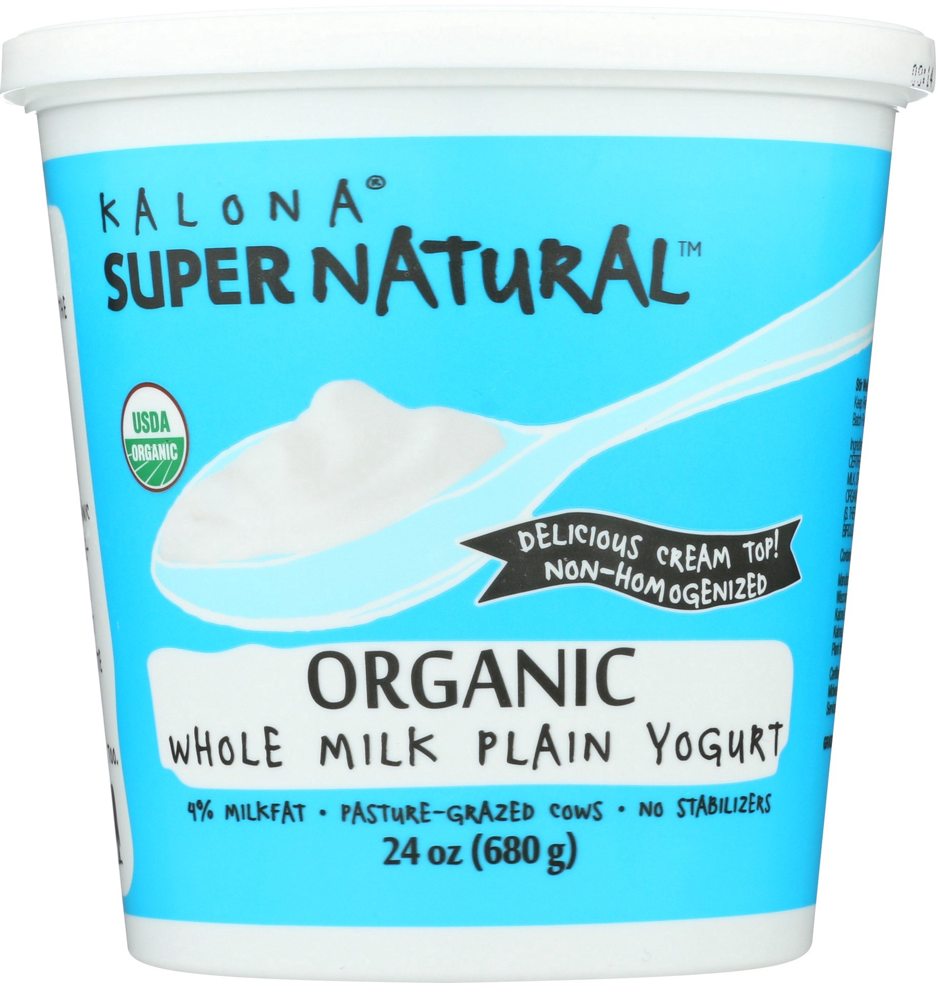 slide 1 of 1, Kalona Organics Cultural Revolution Organic Plain Yogurt, 24 fl oz