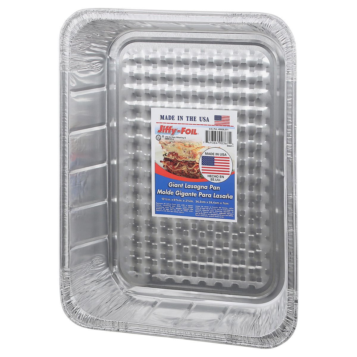 slide 2 of 11, Jiffy-Foil Jiffy Eco Foil Giant Lasagna Pan, 1 ct