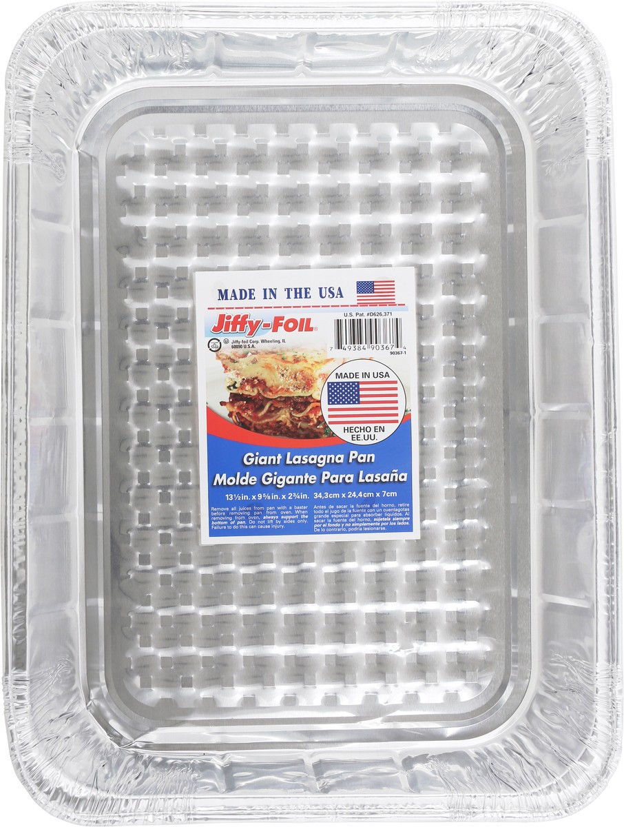 slide 4 of 11, Jiffy-Foil Jiffy Eco Foil Giant Lasagna Pan, 1 ct