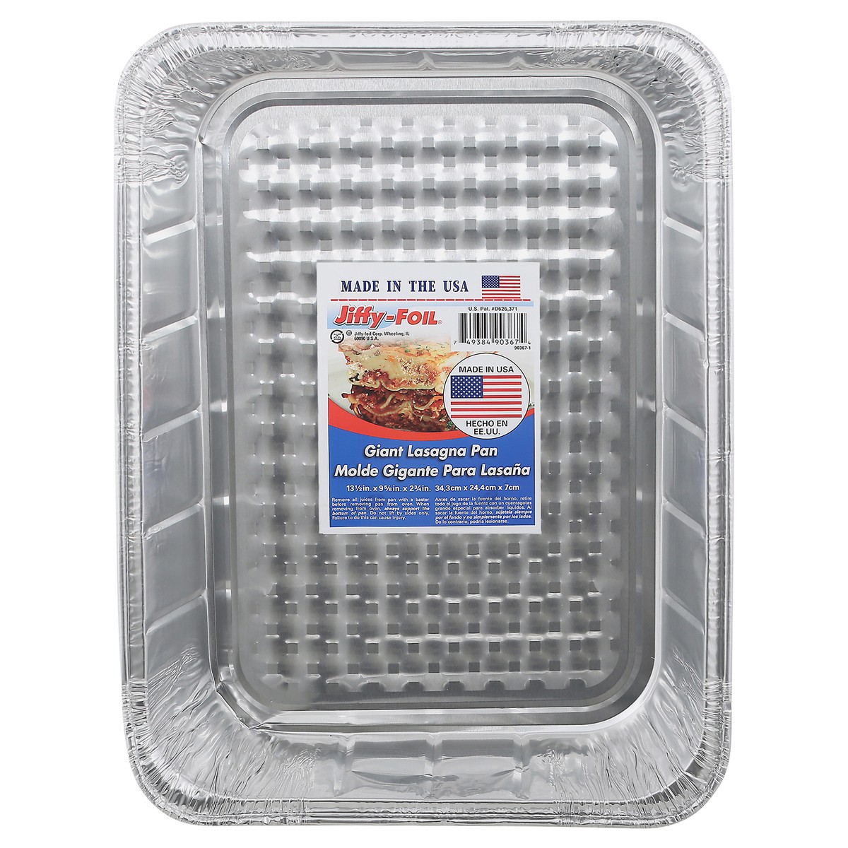 slide 1 of 11, Jiffy-Foil Jiffy Eco Foil Giant Lasagna Pan, 1 ct