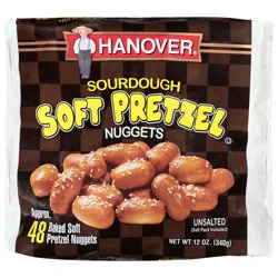 Hanover Unsalted Sourdough Soft Pretzel Nuggets 12 oz
