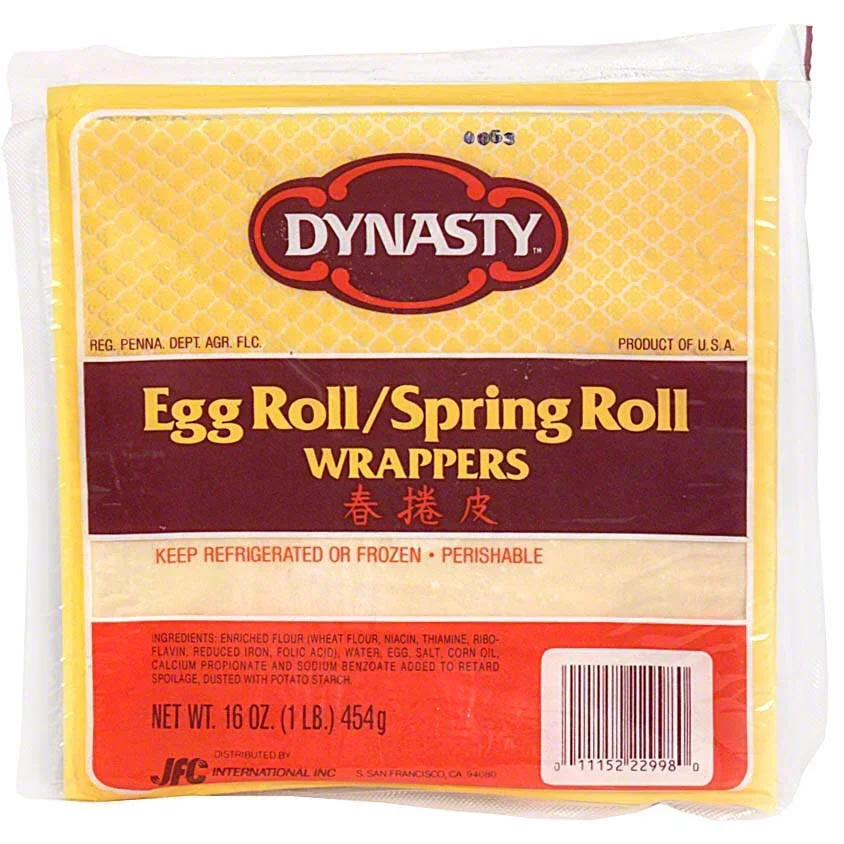 slide 1 of 2, Dynasty Egg / Spring Roll Wrappers, 16 oz