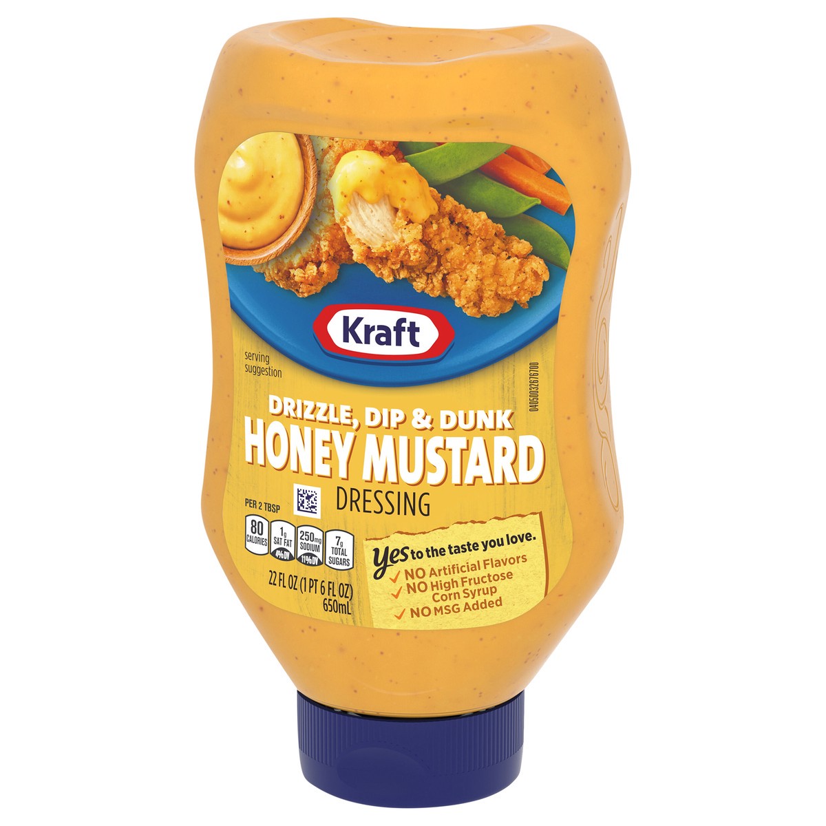 slide 13 of 13, Kraft Drizzle, Dip & Dunk Honey Mustard Dressing, 22 fl oz Bottle, 22 fl oz