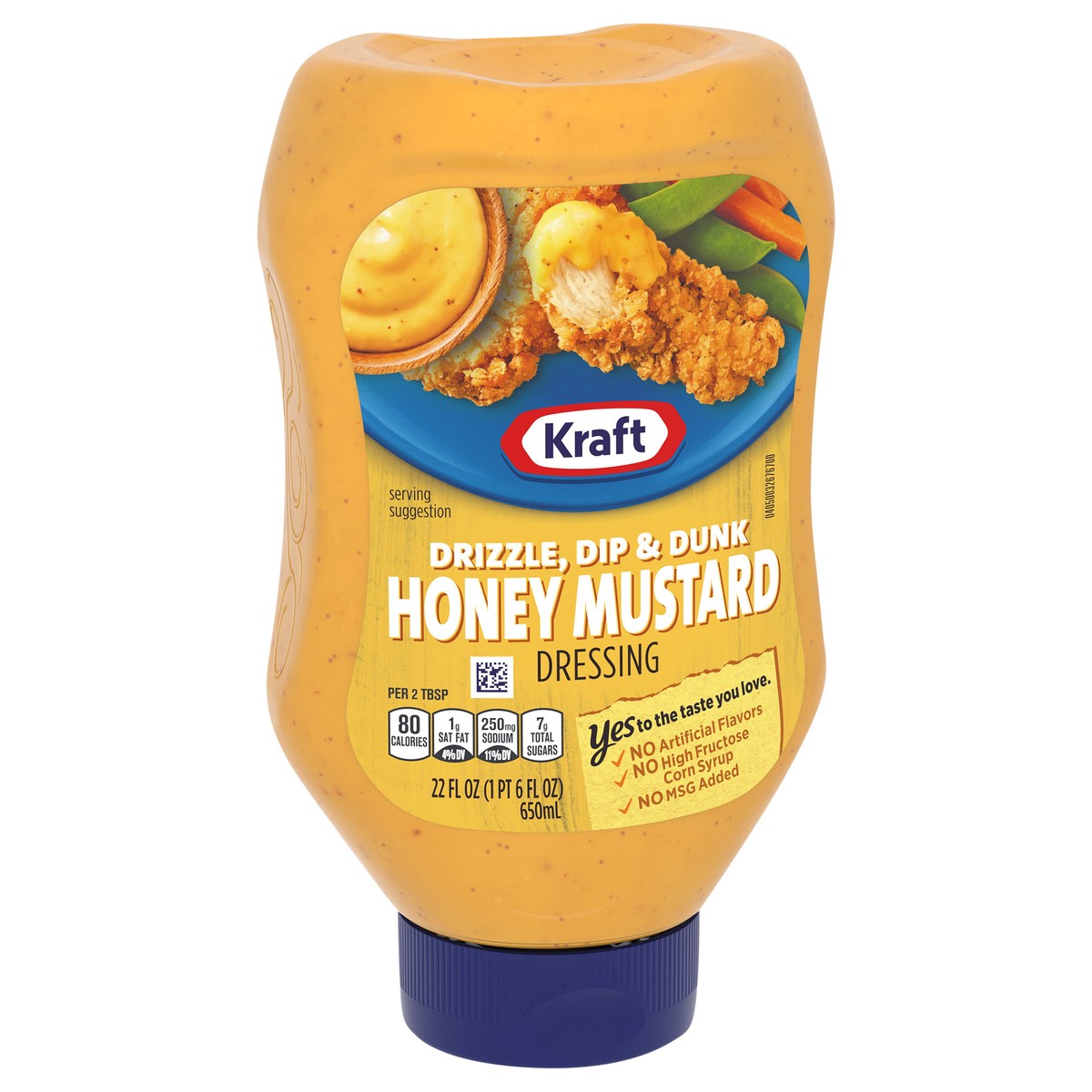 slide 6 of 13, Kraft Drizzle, Dip & Dunk Honey Mustard Dressing, 22 fl oz Bottle, 22 fl oz