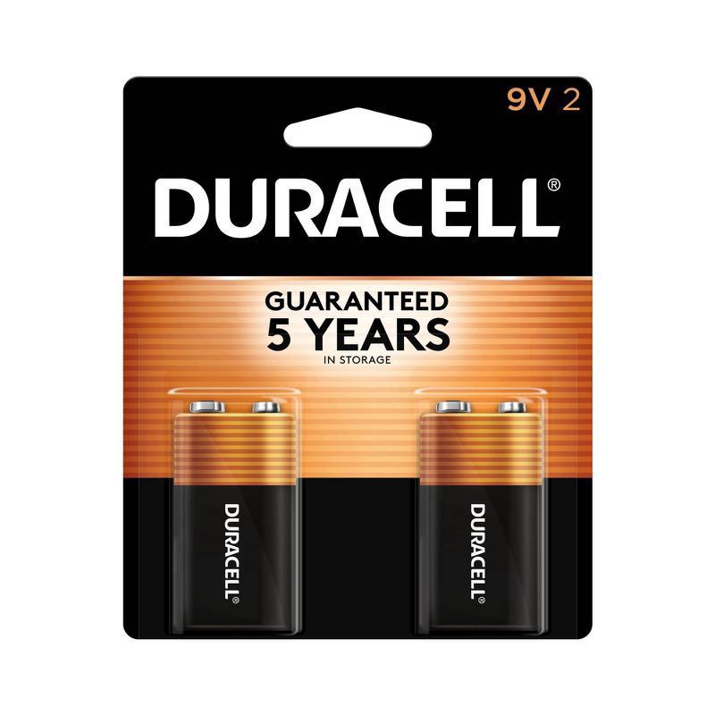 slide 1 of 6, Duracell Duracel 9Volt Battery, 2 pk