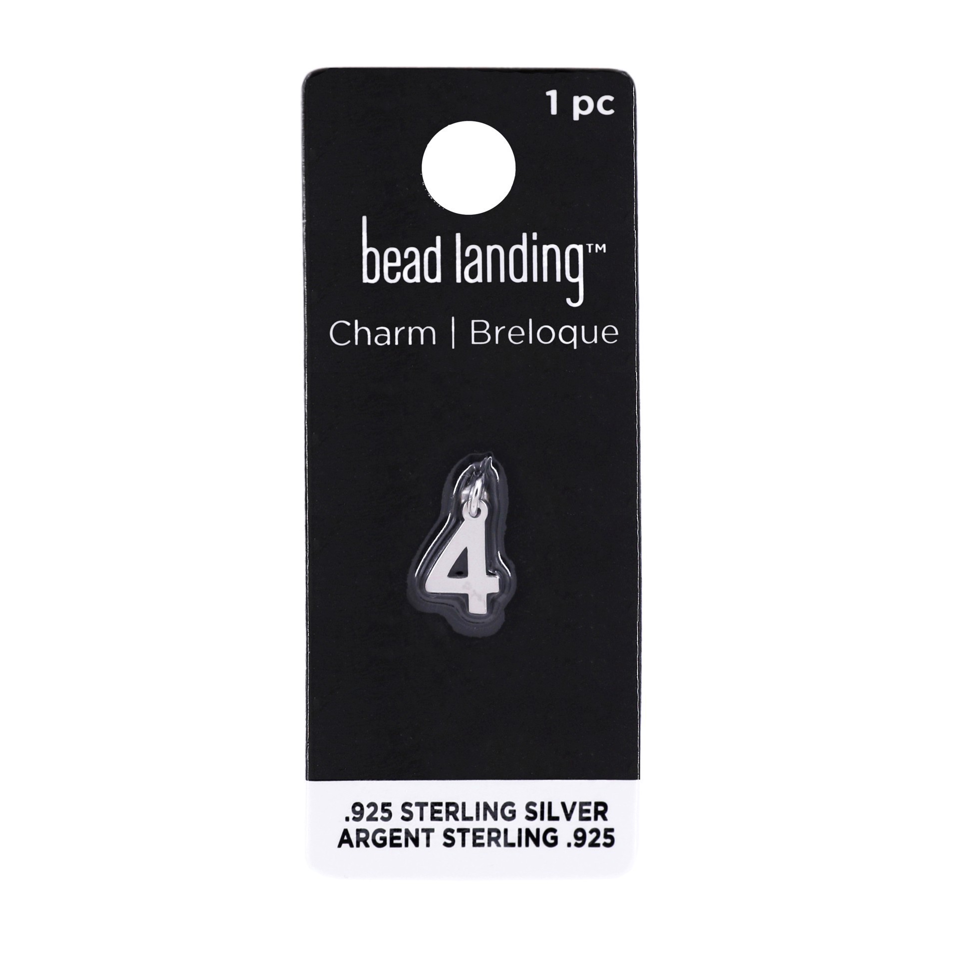slide 5 of 8, Sterling Silver Number Charm By Bead Landing, 0.5 in