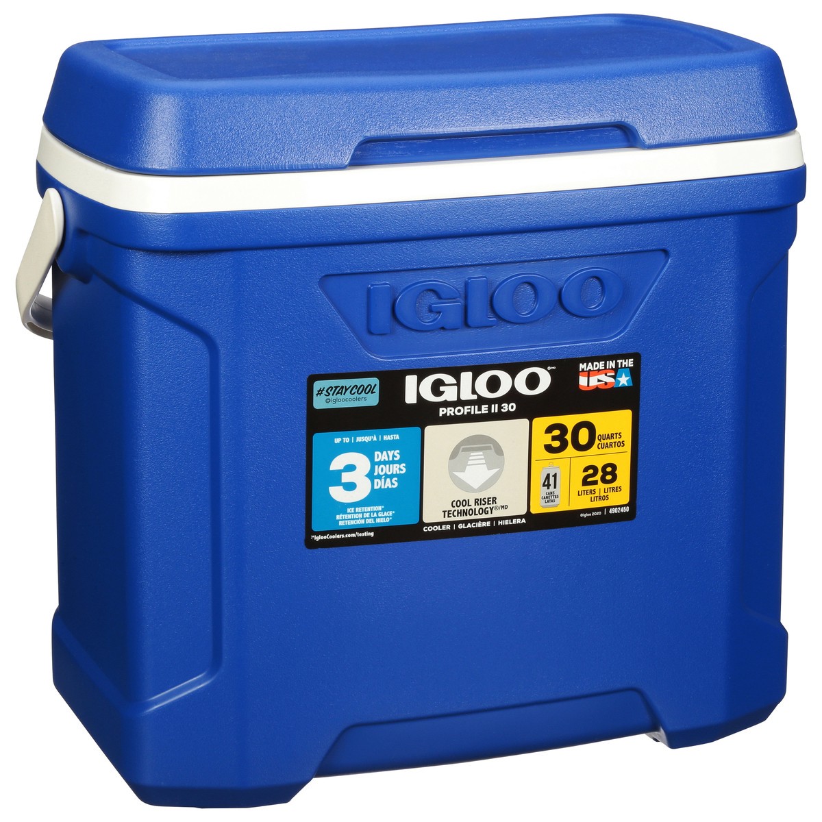 slide 2 of 9, Igloo Coolers Igloo Cooler, Profile Ii, Blue, 30 Quarts, 1 ct