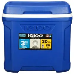 Igloo Coolers Igloo Cooler, Profile Ii, Blue, 30 Quarts