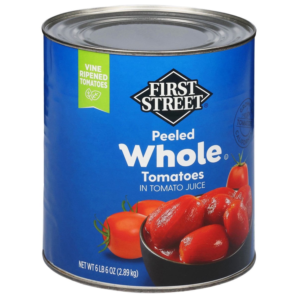 slide 14 of 15, Cb02 First Street Whole Peeled Tomatoes, 102 oz