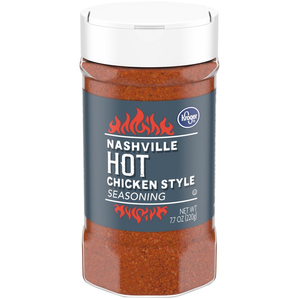 slide 3 of 3, Kroger Nashville Hot Chicken Style Seasoning, 7.7 oz