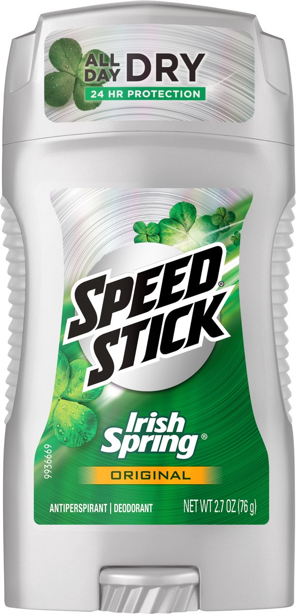 slide 4 of 4, Speed Stick Irish Spring Antiperspirant Deodorant, Original - 2.7 oz, 2.7 oz