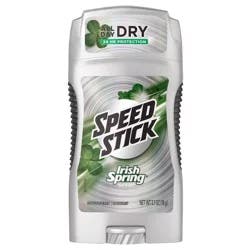 Speed Stick Irish Spring Antiperspirant Deodorant, Original - 2.7 oz