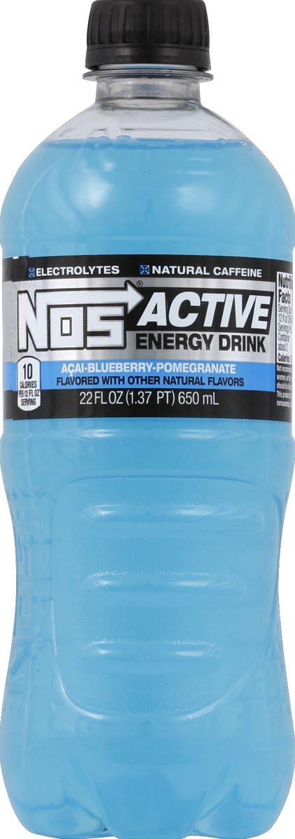 slide 1 of 4, NOS Energy Drink 22 oz, 22 oz