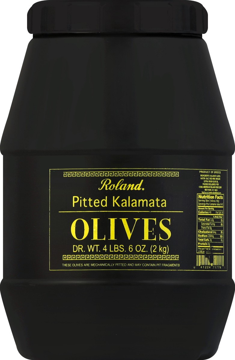 slide 2 of 2, Roland Pitted Kalamata Olives 4.4 lb, 4.4 lb
