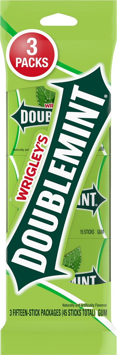 slide 1 of 134, Doublemint 3 Packs Gum 3 ea, 45 ct