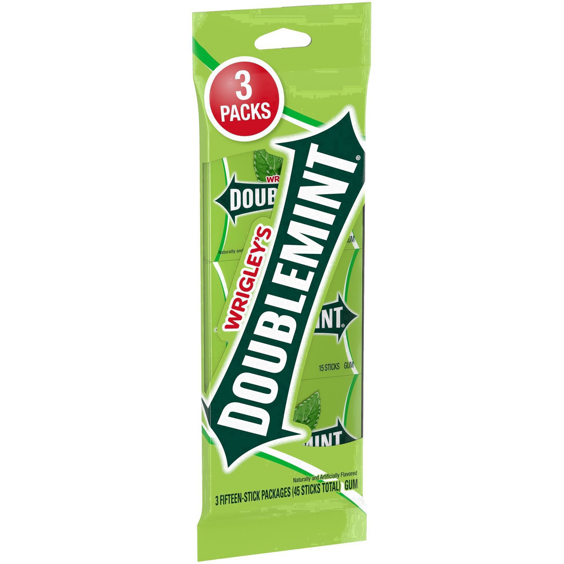 slide 129 of 134, Doublemint WRIGLEY'S DOUBLEMINT Bulk Chewing Gum, Value Pack, 15 ct (3 Pack), 45 ct