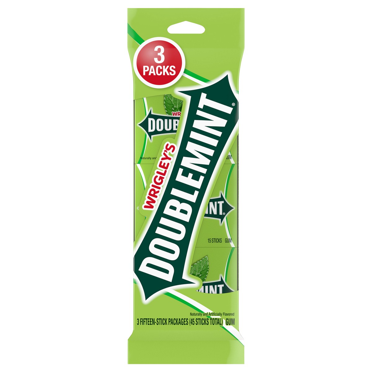 slide 1 of 134, Doublemint WRIGLEY'S DOUBLEMINT Bulk Chewing Gum, Value Pack, 15 ct (3 Pack), 45 ct