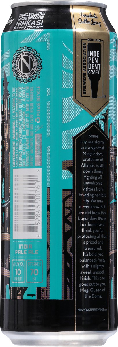slide 5 of 9, Ninkasi Brewing IPA Megalodom Beer 19.2 fl oz, 19.2 fl oz
