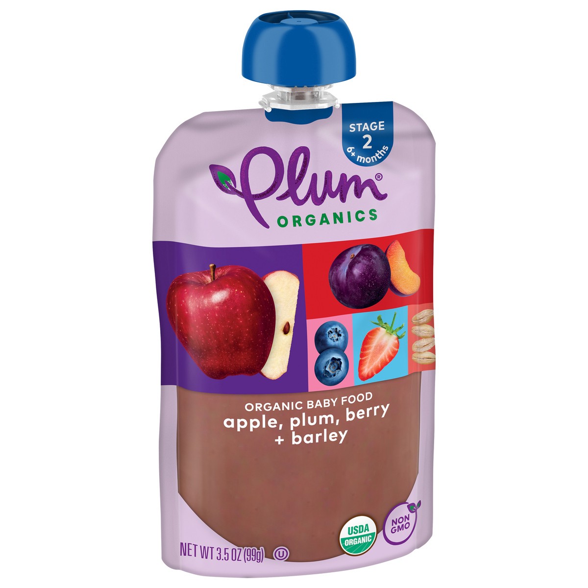 slide 7 of 9, Plum Organics Plumberry Barley Baby Food, 3.5 oz